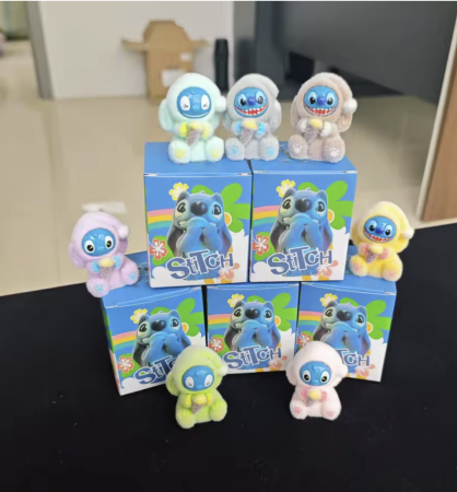 Figurină Stitch mini în cutie misterioasă, figurina albastra dragalasa, modele combinate [2]