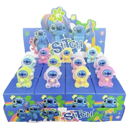 Figurină Stitch mini în cutie misterioasă, figurina albastra dragalasa, modele combinate JUCĂRII DE PLUȘ - Figurină Stitch mini în cutie misterioasă, figurina albastra dragalasa, modele combinate