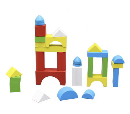 Set cuburi de construcție din lemn – 26 piese [5]