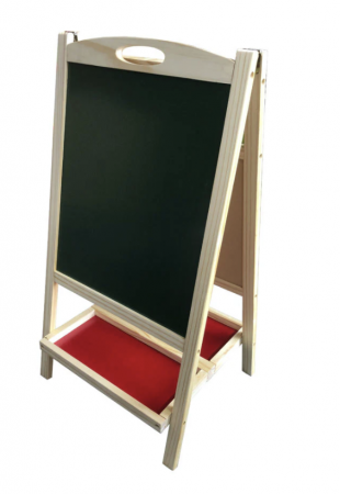 Tablita de scris cu 2 fete si numaratoare lemn 68 cm [6]