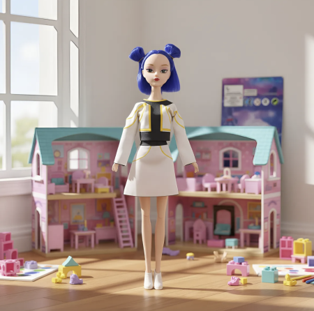 PĂPUȘI - ZOE Papusa K-POP Demon Hunters – Zoe, 35cm