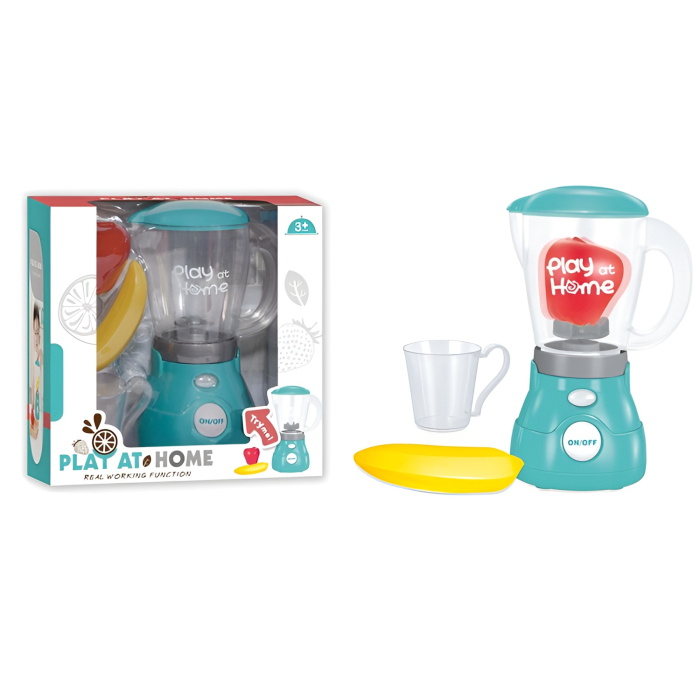 Blender de Jucărie Play at Home – Mixer pentru Copii cu Sunete, Fructe și Accesorii, Joacă de Rol Bucătărie [2]