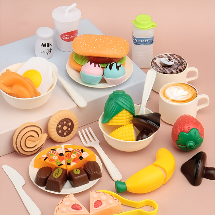 Bucătărie de Jucărie Multifuncțională pentru Copii cu Apă, Abur și Sunete – Set Complet cu Accesorii, 3+ Ani, GRI [7]