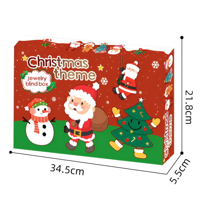 Calendar Advent Bijuterii Crăciun – 24 Suprize, Brățări & Pandantive, Christmas Jewelry Blind Box [5]
