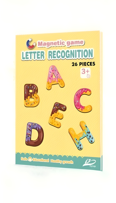 Carte Magnetică Educativă pentru Copii – Alfabet sau Meserii, Joc Magnetic Interactiv cu 23-26 Piese, Învățare și Creativitate, 3+ Ani [2]