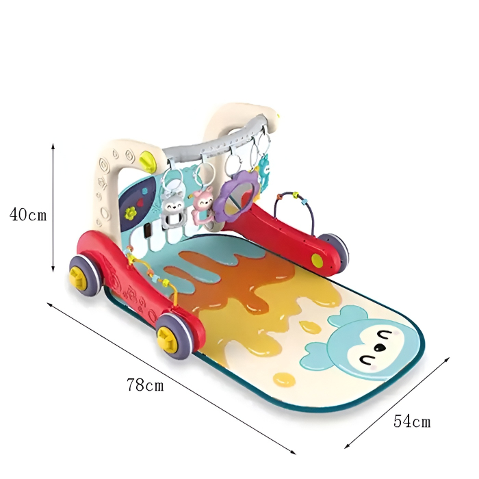 Centru Activități 3-în-1 pentru Bebeluși – Premergător Multistage, Saltea Joacă și Panou Interactiv | Jucărie Educațională 0+ luni [5]
