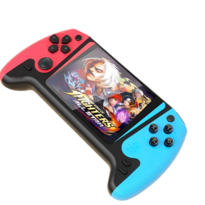 Consolă Portabilă Q21 – 500 Jocuri Clasice, Ecran 3.5”, Gaming Retro pentru Copii & Adulți, Red/Blue [2]