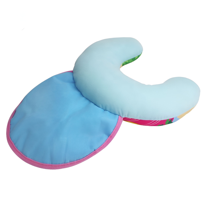 Covoraș Educativ pentru Bebeluși Tip Tummy Time – Pernă de Sprijin, Activități Senzoriale și Dezvoltare Motorie 0+ luni, albastru [2]
