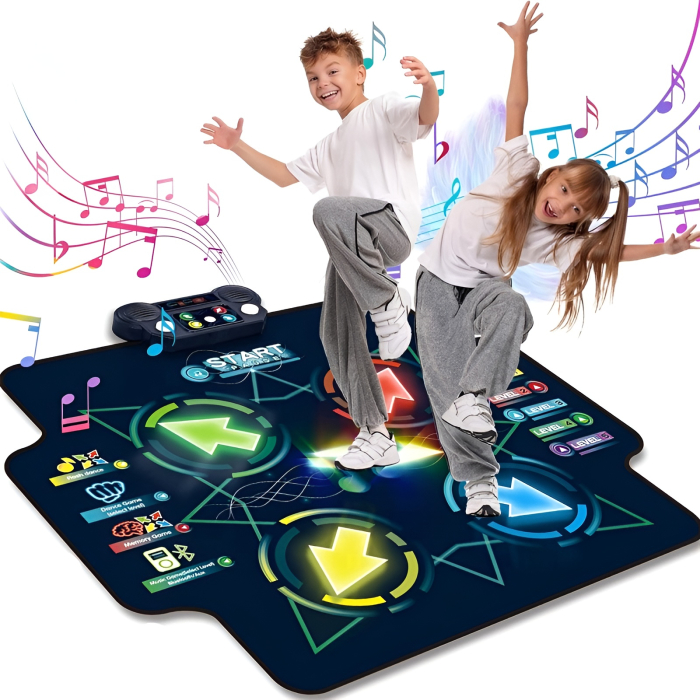 Covoraș Interactiv de Dans – Dancing Challenge Playmat | 4 Jocuri, Sunete, Lumini LED, Niveluri de Dificultate, 99×102 cm | Jucărie Muzicală pentru Copii 3+ [3]