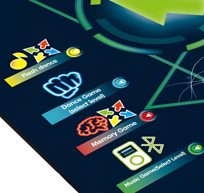 Covoraș Interactiv de Dans – Dancing Challenge Playmat | 4 Jocuri, Sunete, Lumini LED, Niveluri de Dificultate, 99×102 cm | Jucărie Muzicală pentru Copii 3+ [2]