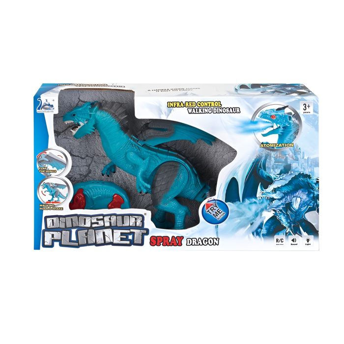 Dragon Interactiv cu Telecomandă – Spray cu Aburi, Lumini, Sunete & Mers Realist – Dinosaur Planet [5]