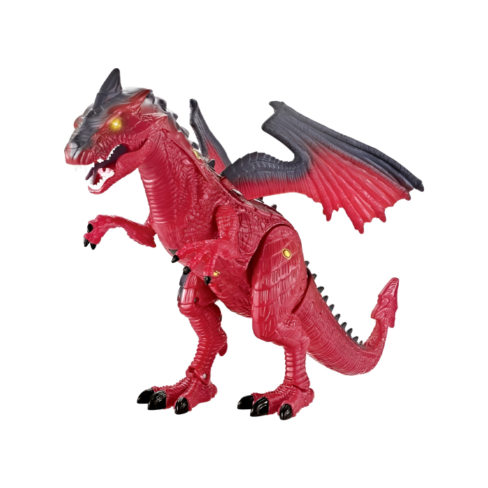 Dragon Interactiv Roșu cu Senzori de Mișcare – Lumini, Sunete & Mers Realist – Dinosaur Planet [2]