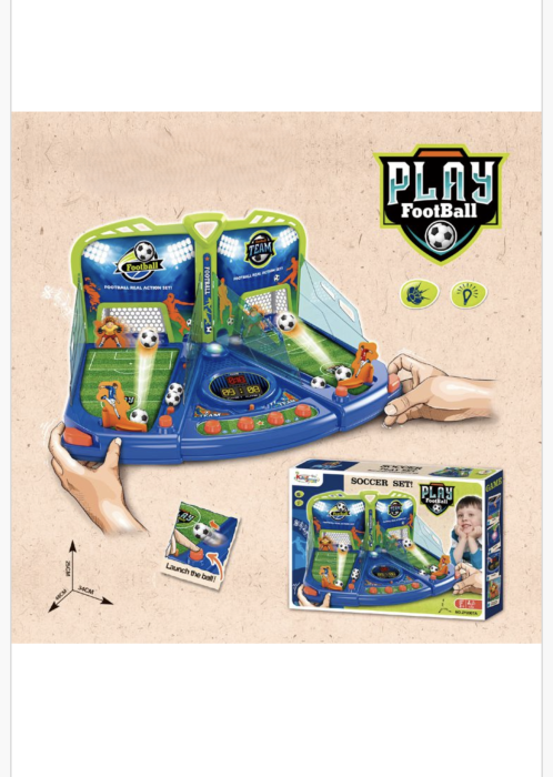 Joc Fotbal Interactiv pentru Copii – Mini Stadion cu Lansatoare, Mingi și Scor, Duel 1 vs 1, Distracție Sportivă, 3+ ani [2]