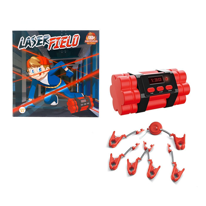 Joc Interactiv Laser Field – Labirint cu Obstacole Luminoase, Cronometru și Senzori, 4+ [1]