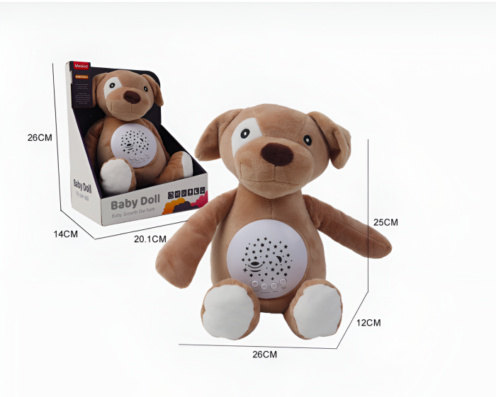 Jucarie bebe din plus cu muzica si proiector pentru somn, 7 culori LED, temporizator 30 min, motor detasabil pentru spalare, 10 melodii + 4 sunete albe, 0 m+ [5]