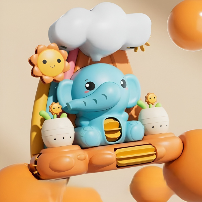 Jucărie de baie Elefant cu cascade de apă – Jucărie interactivă cu ventuze, efecte vizuale și jeturi, pentru copii 1–4 ani [2]