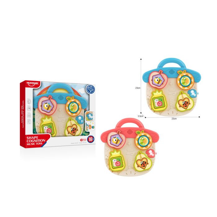 Jucărie Interactivă Forme și Sunete 18+ luni – Panou Educațional cu Animale și Butoane Muzicale [1]