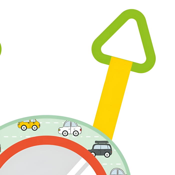 Jucărie Interactivă pentru Bebeluși cu Volan și Oglindă – Sunete, Muzică și Prindere pe Scaun Auto, +18 Luni [2]