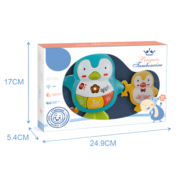 Jucărie Muzicală Interactivă Pinguin pentru Bebeluși – Lumini, Sunete și Elemente Educaționale, +6 Luni [2]