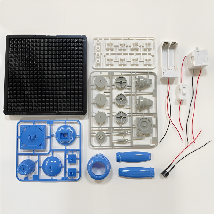 Kit STEM labirint electric cu circuite și roți dințate – joc educativ DIY pentru experimente științifice copii, 6 ani+ [4]