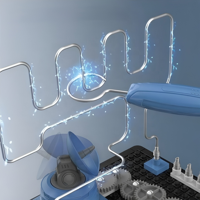 Kit STEM labirint electric cu circuite și roți dințate – joc educativ DIY pentru experimente științifice copii, 6 ani+ [2]