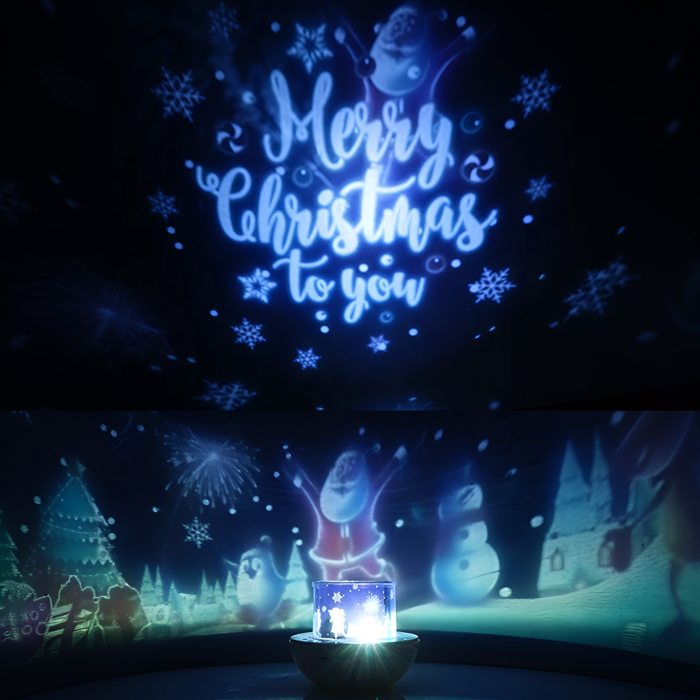 Lampă Proiector 2 în 1 Ren – 6 Filme Interșchimbabile, Proiecție 360°, Veioză de Noapte, 18.5 cm [3]