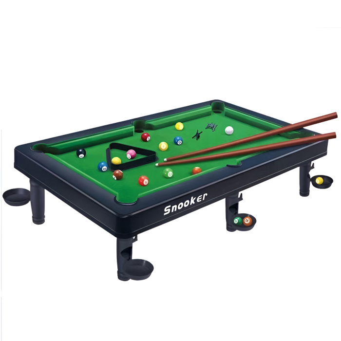 Masă de biliard pentru copii 39,5 cm – Mini Snooker de masă cu bile și tacuri incluse, joc distractiv 3+ ani [3]