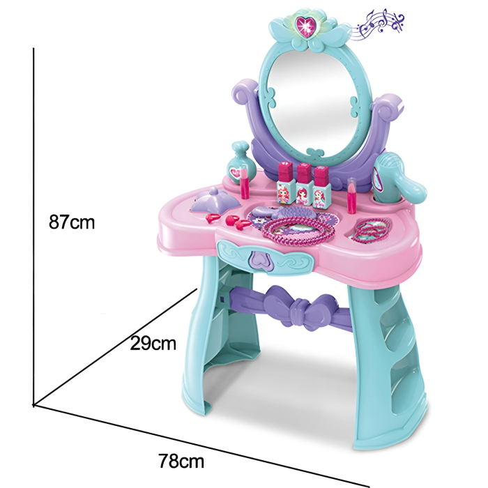 Masa de Toaletă pentru Copii Pretty Vanity – 87 cm, Lumini și Sunete, Accesorii Incluse, 3+ Ani [5]