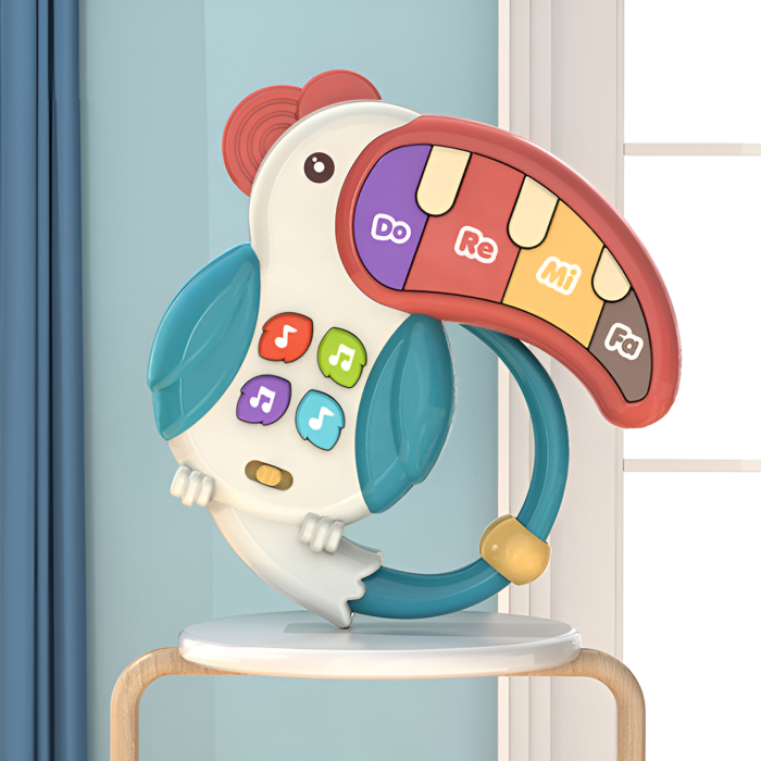 Masă Interactivă 8 în 1 pentru Bebeluși – Turn Cu Bile, Pian, Activități Sensoriale și Lumini, 75 cm [6]