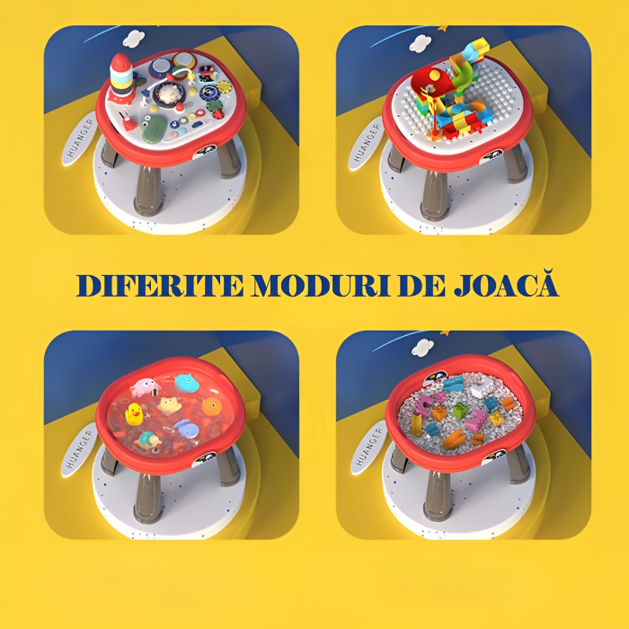 Masă Interactivă Educațională pentru Bebe – Learning Table 18+ luni, Activități cu Lumini, Butoane, Rachetă & Mecanisme Distractive [5]