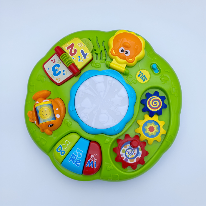 Masă Interactivă Muzicală 2-în-1 pentru Copii 18+ luni – Sunete, Lumini, Activități Educaționale | Learning Table [4]