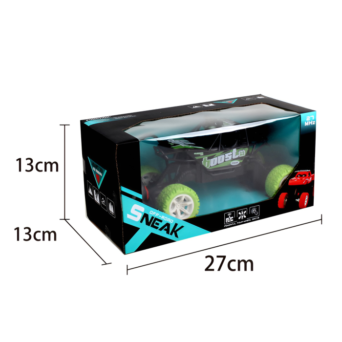 Mașină cu Telecomandă Offroad 27 MHz – Boost Racing, RC Buggy Rapid, Roți Mari, Jucărie pentru Copii 6+ [2]