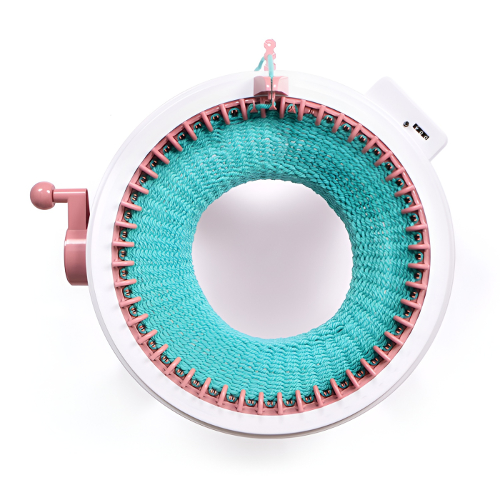 Mașină de Tricotat Sentro pentru Copii – Knitting Machine 40 Ace, Jucărie Creativă pentru Fete, Căciuli & Eșarfe, Roz [5]