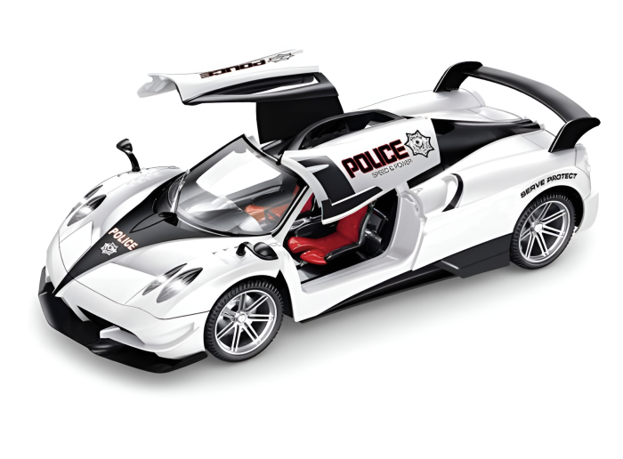 Mașină Poliție cu Telecomandă – Top Speed RC, Uși cu Deschidere, Baterie Reîncărcabilă, 1:12, 2.4 GHz, 6+ [2]