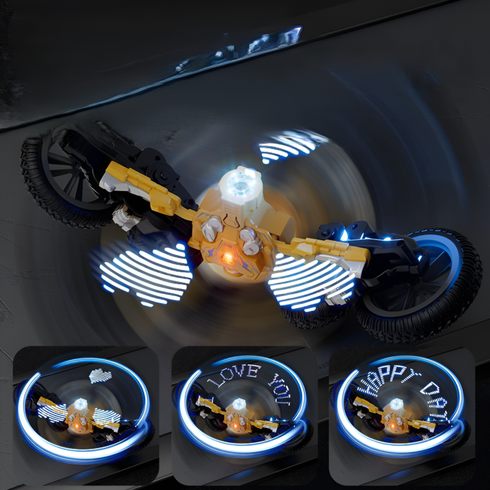 Mașină RC Stunt Car Spray 2.4GHz – Rotire 360°, Lumini LED, Telecomandă, Culoare Aleatorie [5]