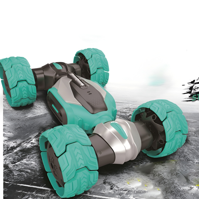 Mașină RC Stunt Twisted Car 4WD – 2.4GHz, Amfibie, Rotație 360°, Două Fețe, Off-Road [1]