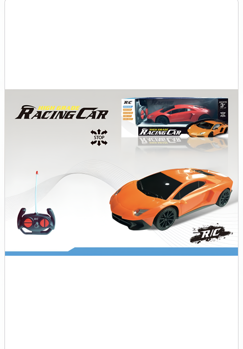 Mașină Sport cu Telecomandă – Racing Car RC, Design Supercar, Faruri Funcționale, Jucărie pentru Copii 3+ [1]