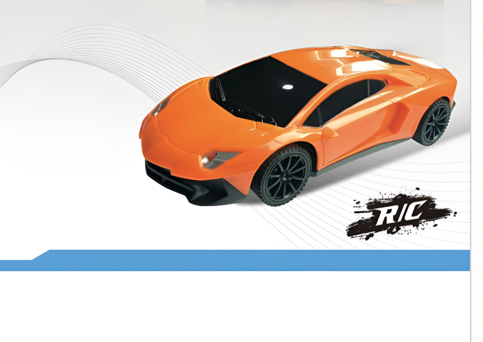 Mașină Sport cu Telecomandă – Racing Car RC, Design Supercar, Faruri Funcționale, Jucărie pentru Copii 3+ [2]
