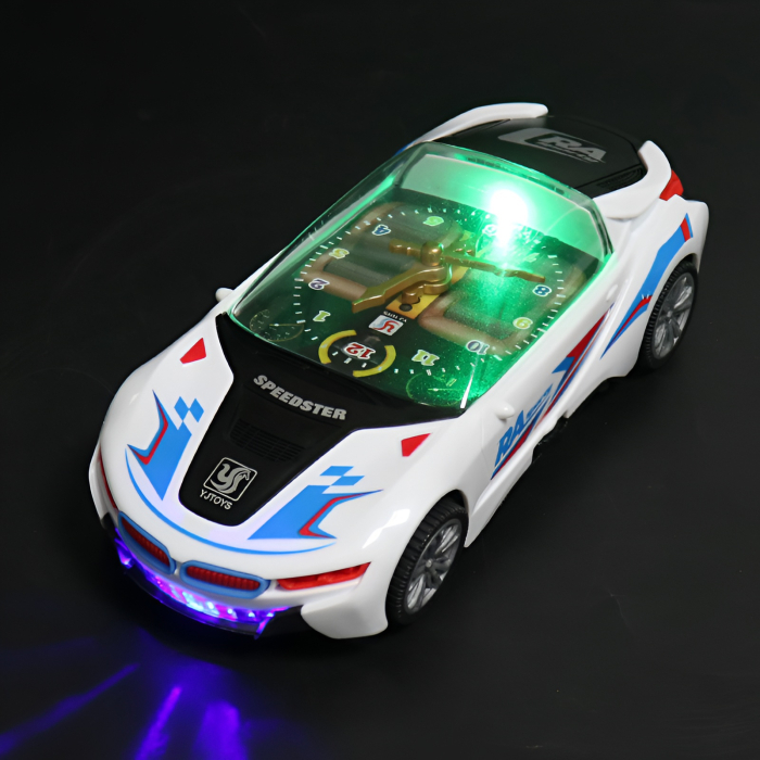 Mașină sport de jucărie cu lumini LED și încărcare USB – Bolid interactiv pentru copii | Mașinuță racing cu efecte spectaculoase, 3 ani+ [2]