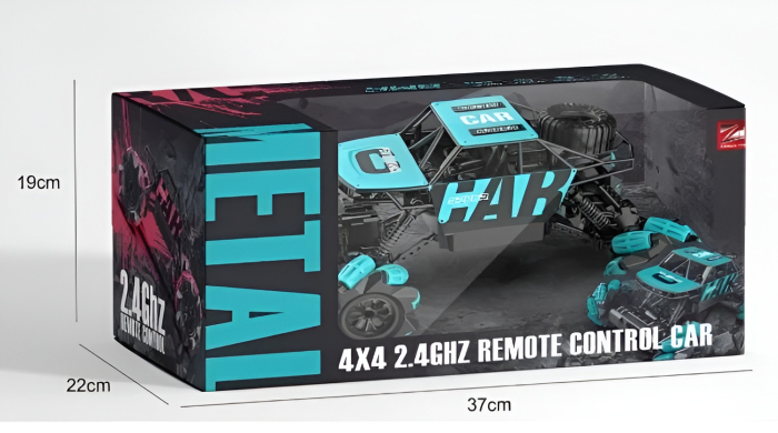 Mașinuță RC 4x4 Metal Off-Road – 2.4GHz, Suspensie Puternică, Roti Omni-Direcționale, Crawler All Terrain [3]