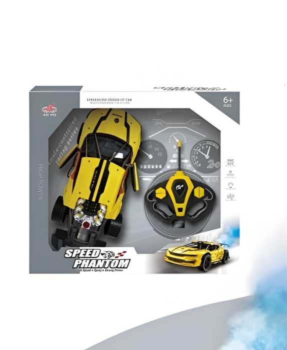 Mașinuță RC Speed Phantom – Efect Abur Real, 2.4GHz, Baterie Reîncărcabilă, Faruri LED, 44.5 cm [3]