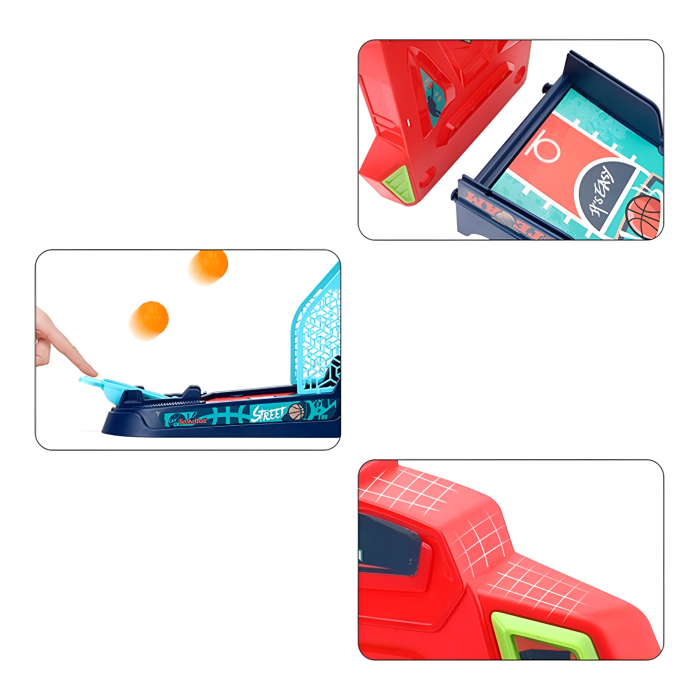 Mini joc de baschet pentru copii – Joc interactiv de masă cu lansator, mingi incluse, 3+ ani [3]