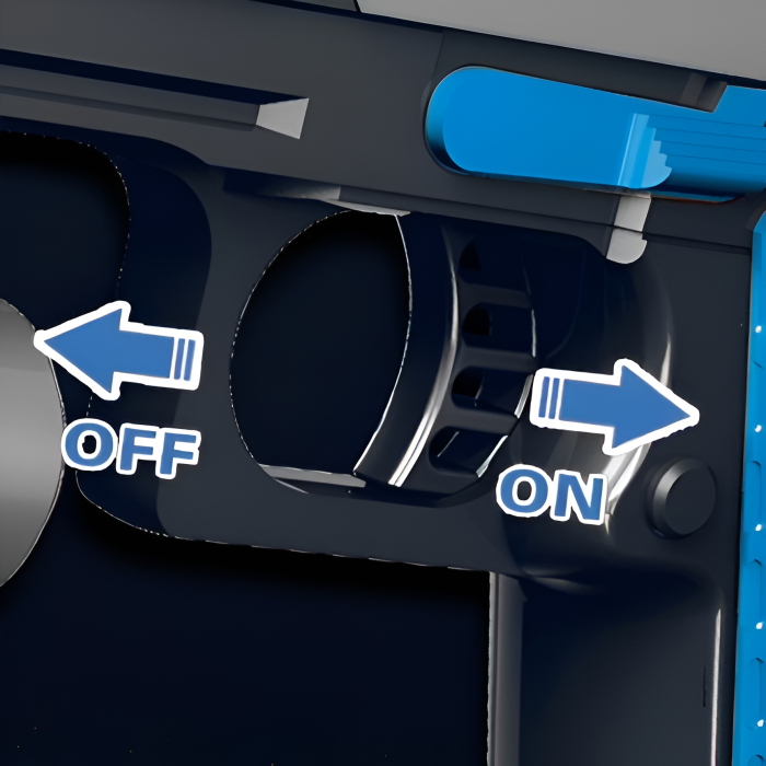 Pistol de jucărie cu laser și proiecție pentru copii – Blaster futurist cu lumini, efecte și țintire, 29 cm [3]