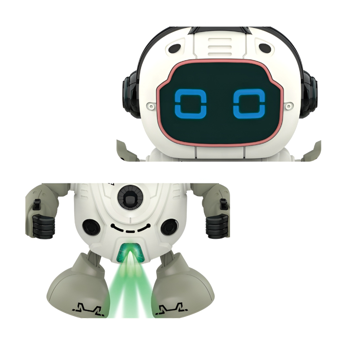 Robot Dansator Interactiv cu Lumină & Muzică – Roboțel Inteligent pentru Copii, 18.5 cm, Model AMR8 [3]