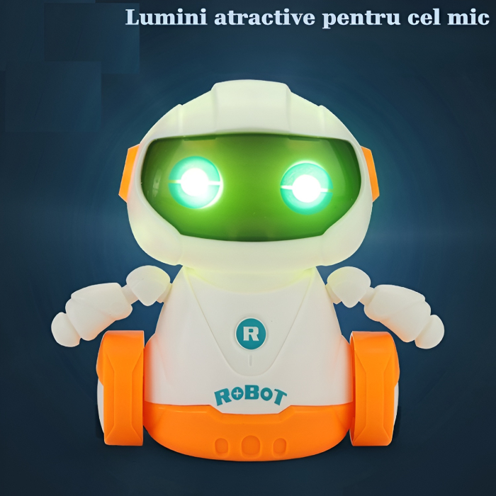 Robot Inteligent cu Control prin Brățară – Funcție de Programare, Lumină și Sunete, Jucărie Interactivă Educativă pentru Copii 3+ Ani [9]