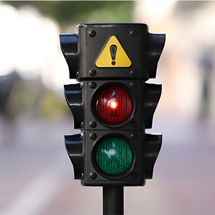 Semafor Interactiv cu Lumini și Sunete – 71 cm, Joc Educativ de Trafic pentru Copii, Model Realist City Traffic Light [2]