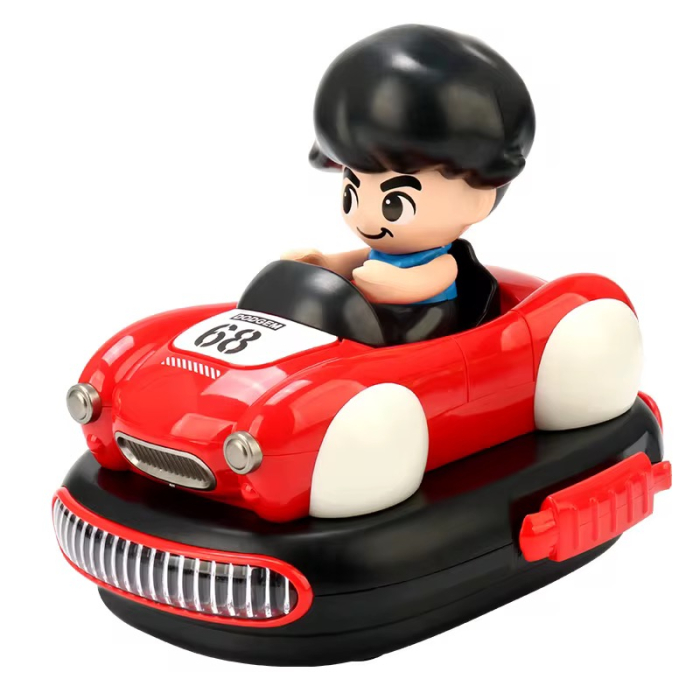 Set 2 Masinute cu Telecomanda 2.4G Bumper Car cu Ejectare Personaj, Lumina LED si Sunete – Jucarie Interactiva RC pentru Copii, 3+ Ani [5]