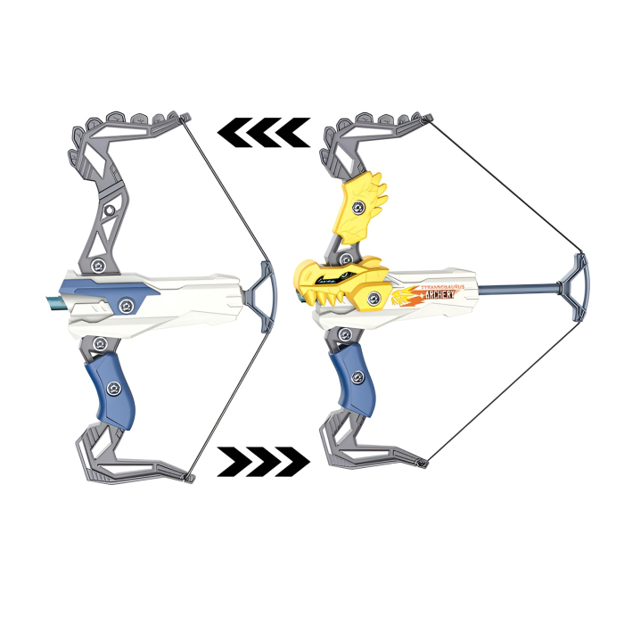 Set Arc de Jucărie Dinozaur pentru Copii – 12 Săgeți din Spumă, Design Transformabil, 3+ ani [2]