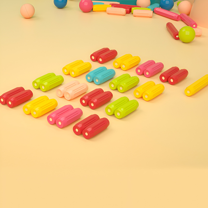 Set construcție magnetic copii 64 piese – Joc educativ STEM cu forme geometrice, 3 ani+ [3]