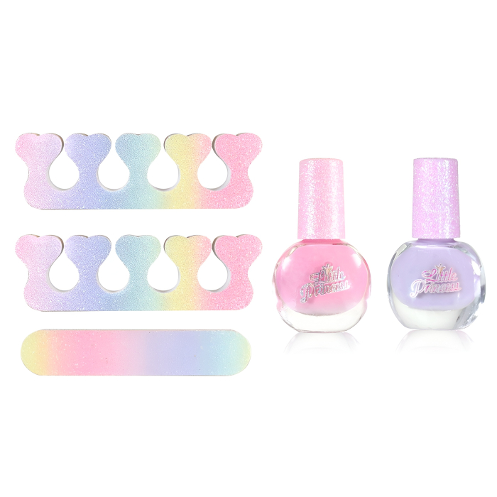 Set Machiaj Copii Little Princess – Total Glitter Makeup, Lacuri, Gloss, Paletă Ascunsă în Ceas, Lampă Heart cu Lumină, 5+ [4]